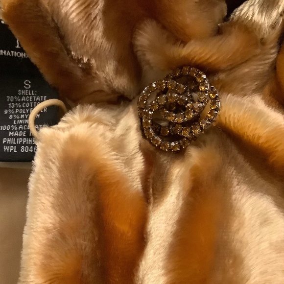 INC Golden 3/4 Sleeve Vintage Look Jacket Size Small - Picture 3 of 3